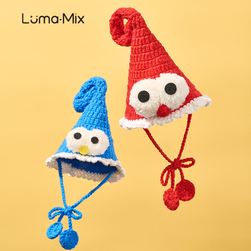 LumaMix 原创宠物手工针帽子