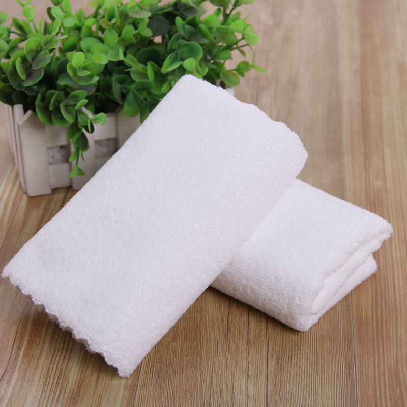 旅馆厨房一次性白毛巾超细纤维加厚吸水擦手巾抹布洗澡美容洗面巾