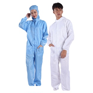 无尘服防静电服连体服分体防护服喷漆工作服车间无尘衣连帽净化服