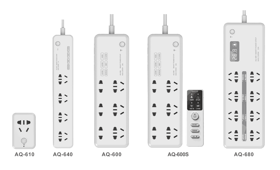 森森鱼缸水族箱智能远程控制WiFi插排插座AQ-680/600S监控AQ-810