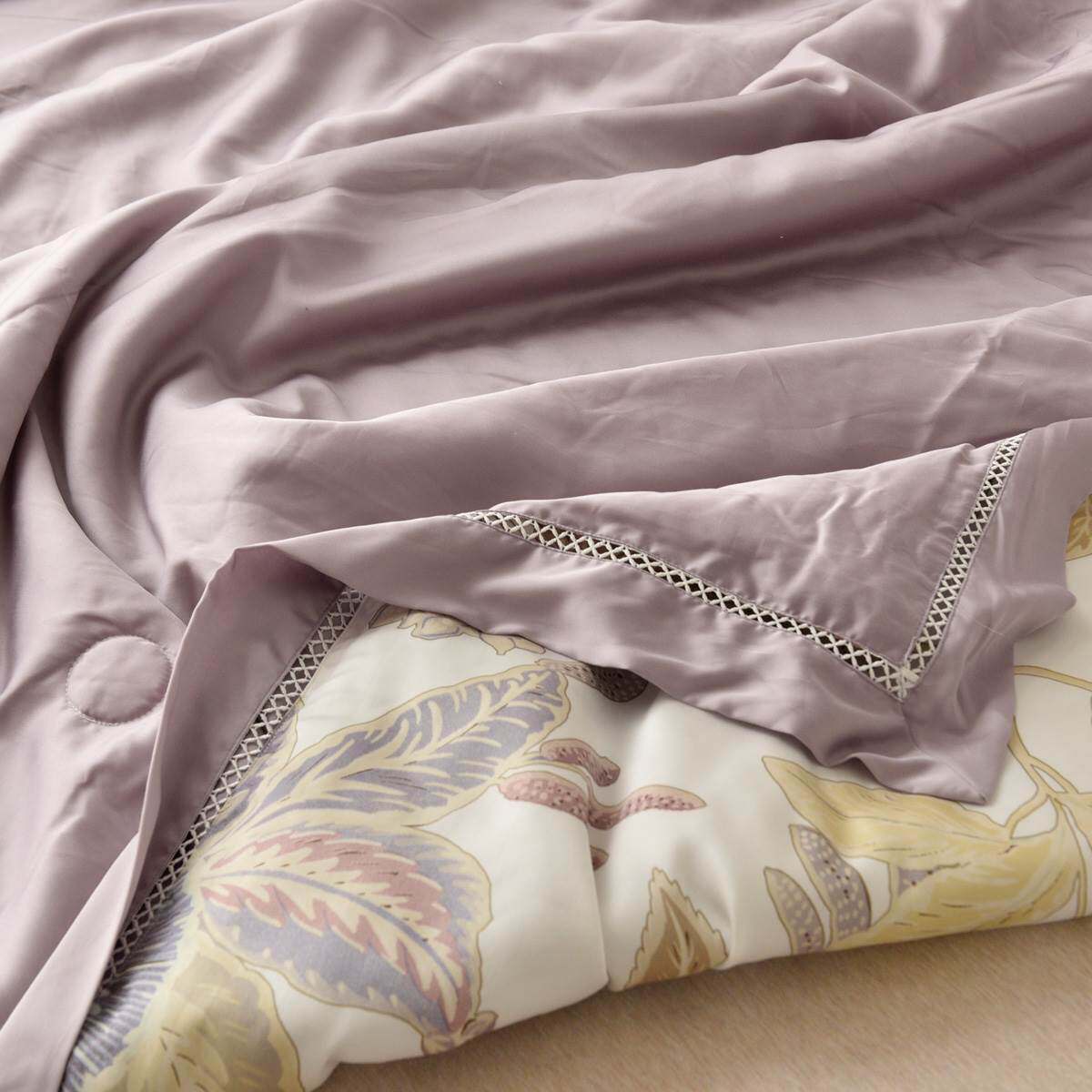 60支莱赛尔绗缝夏凉被 ab面印花凉感被子双人盖被空调被 家居床品