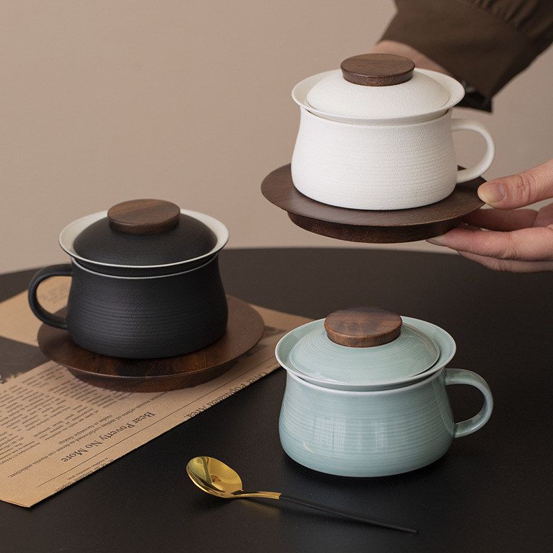 陶瓷水杯泡茶办公手礼茶具分离