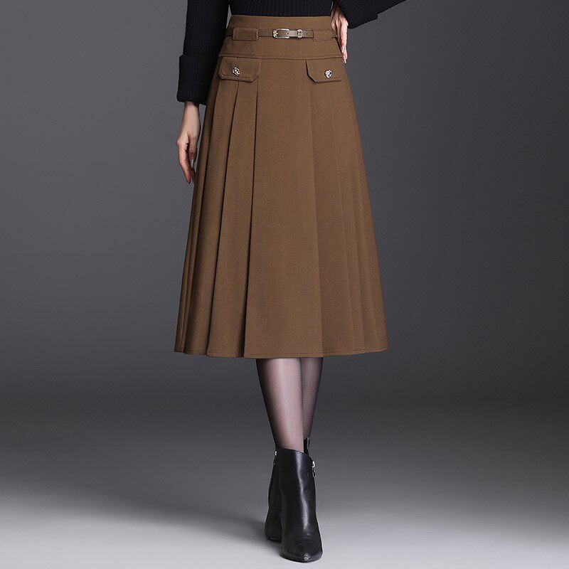 Fur Pleated skirt Autumn and winter 2021 new pattern skirt Mid length version temperament Half skirt Show thin skirtin the Women's clothing/Boutique , Skirts  category - from Buy2taobao.com to provide professional Taobao agent buy service