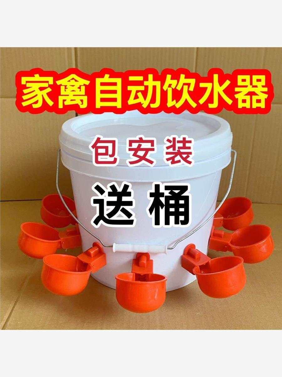 家禽饮水器全自动新款喂鸡自动饮水器鸡鸭鸽子饮水碗养殖水桶