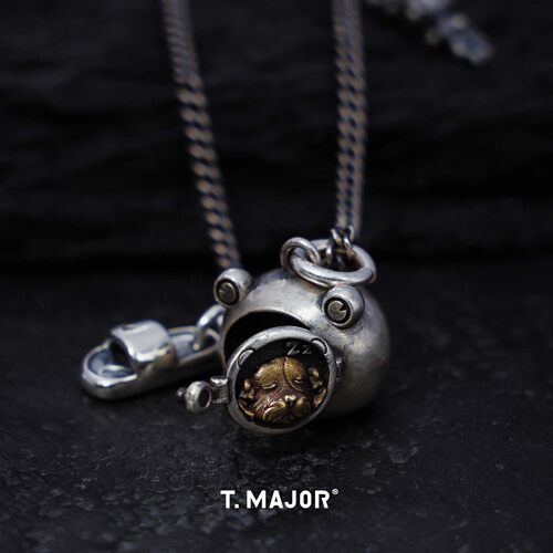 T.MAJOR做旧重工项链纯银