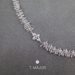 T.MAJOR 鎏金系列 绎花光影编织项链