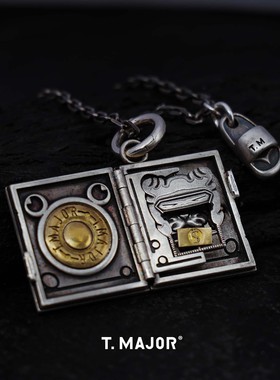 T.MAJOR纯银做旧重工项链