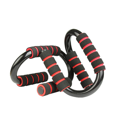 厂家直销单双泡棉电镀S型俯卧撑支架工字型胸肌健腹器健腹轮