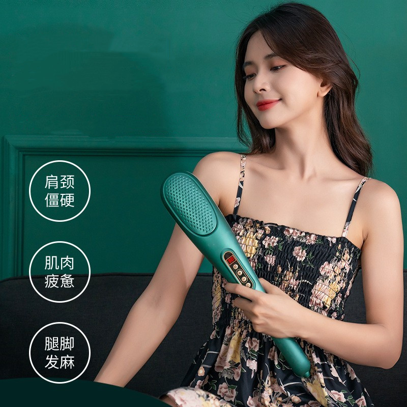 直销新款按摩棒电动手持多功能按摩棒全身颈部背部腰部腿部按摩器