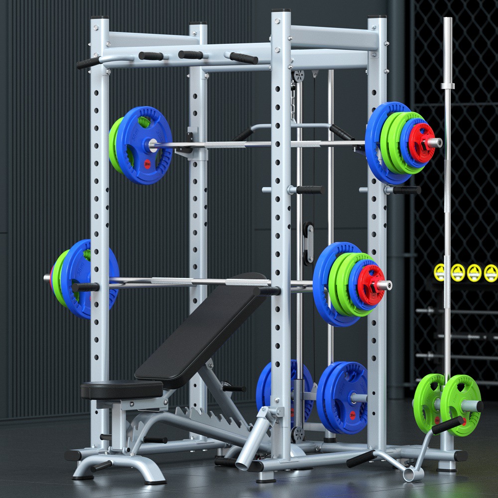深蹲架框式龙门架多功能家用健身器材卧推架杠铃架健身综合训练器
