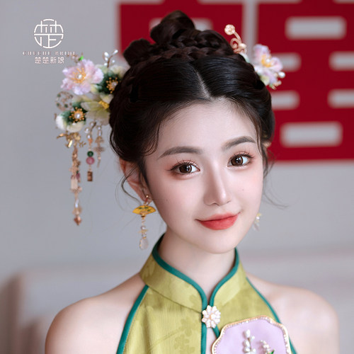 2025新款手工浅色礼服发饰