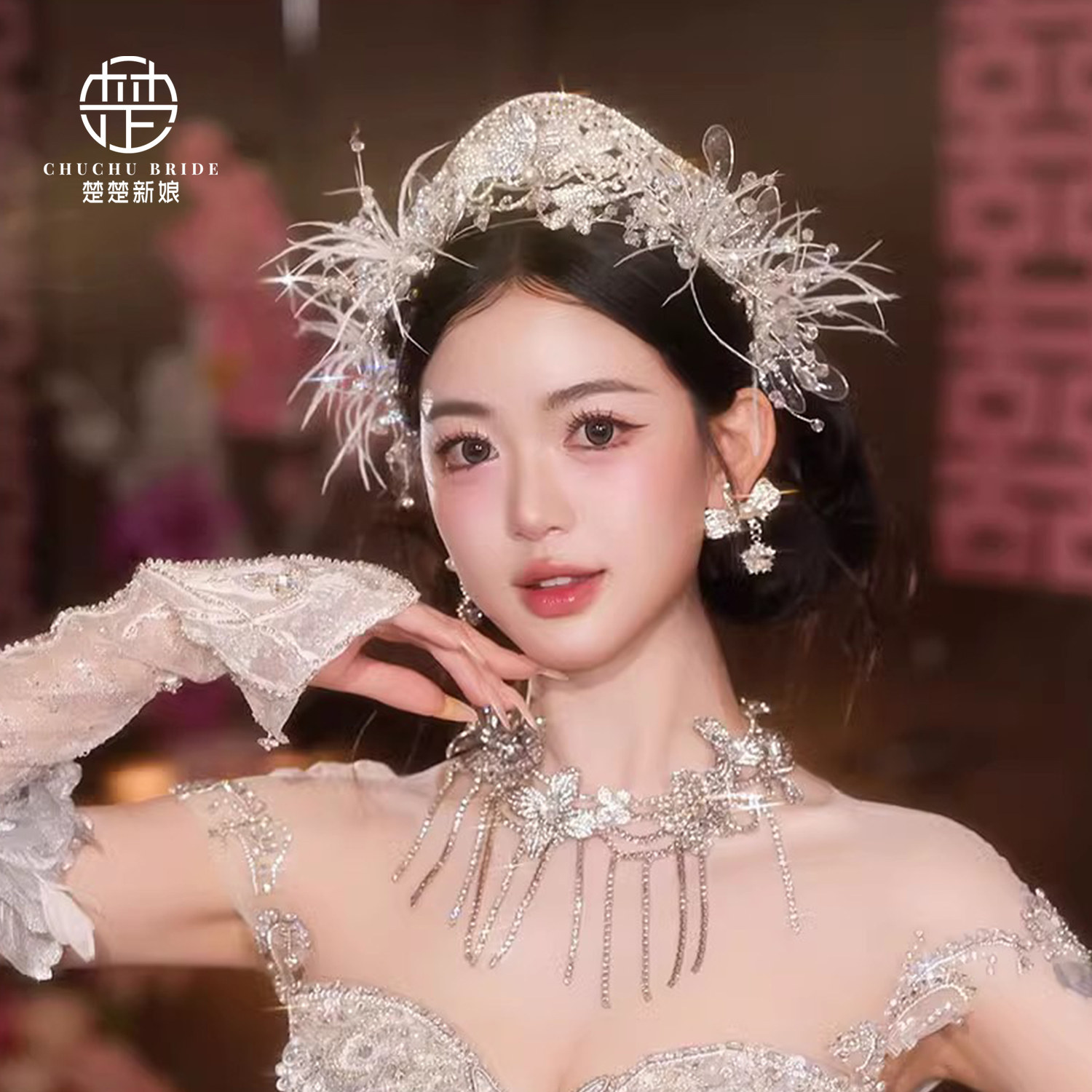结婚造型生日公主婚纱王冠