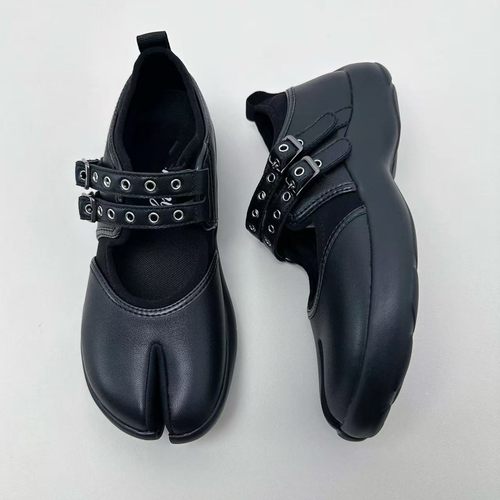 小香风灰色方头玛丽珍单鞋女鞋子2026新款春季百搭法式粗跟通勤鞋