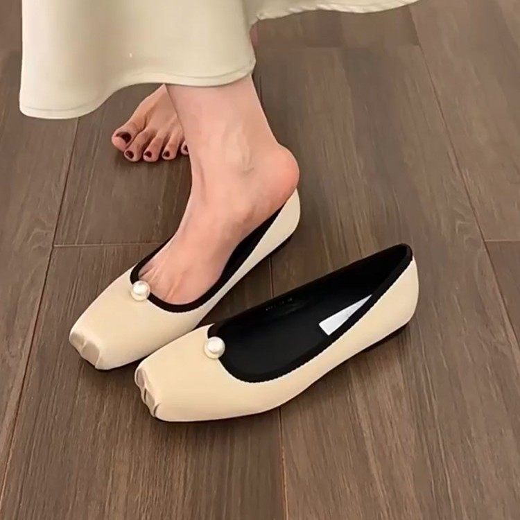 真皮绒面韩版小众猪蹄分趾芭蕾舞平底鞋一字带玛丽珍单鞋女夏秋季,女鞋,时尚芭蕾鞋,淘宝优惠券,粉丝福利购,淘宝优惠卷