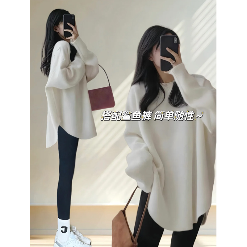 加绒打底衫女2025年秋季内搭可外穿中长款遮屁股搭配鲨鱼裤1008r1