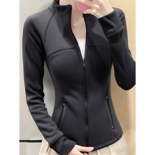 双面摇粒绒修身 加绒内搭抓绒内胆卫衣保暖上衣 外套女秋冬2025新款