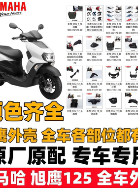 雅马哈旭鹰125全车外壳灯箱前脸侧边盖边条工具箱挡泥板车壳配件
