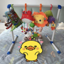 婴儿吊杆水管玩具架婴儿吊杆宝宝安抚婴儿床铃新生儿床挂毛绒玩具