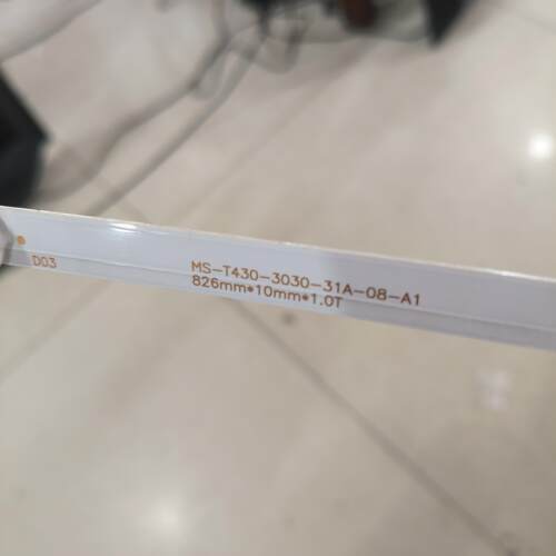 组装SH-Z6511电视MS-T430-3030-31A-08-A1 826mm*10mm*1.0T灯条