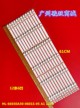 适用乐视D65PPUC22 F65灯条HL-66650A30-0601S-05 A1 12X6背光灯