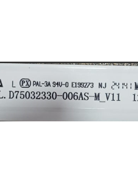 组装75寸液晶电视JL.D75032330-006AS-M_V11 12*6灯条背光LED铝板