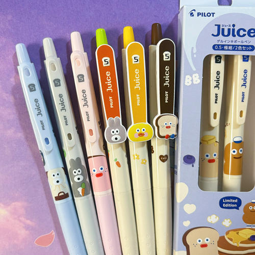 日本Pilot百乐Brunch Brother早午餐兄弟联名第二弹juice果汁笔黑