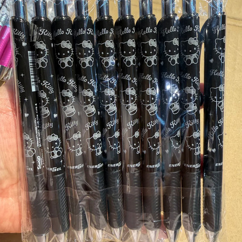日本Pentel派通三丽鸥限定BLN75凯蒂猫美乐蒂玩总玛丽猫中性笔黑