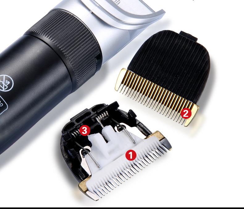 博鑫专业成人儿童理发器原装电池婴儿调节电推剪静音剃头刀电推子