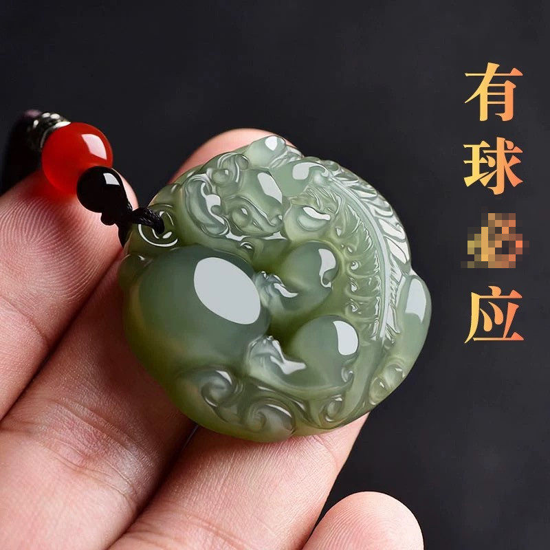 【事事顺心】 有求必应双面雕刻貔貅 配祥云绳 招财平安创意饰品
