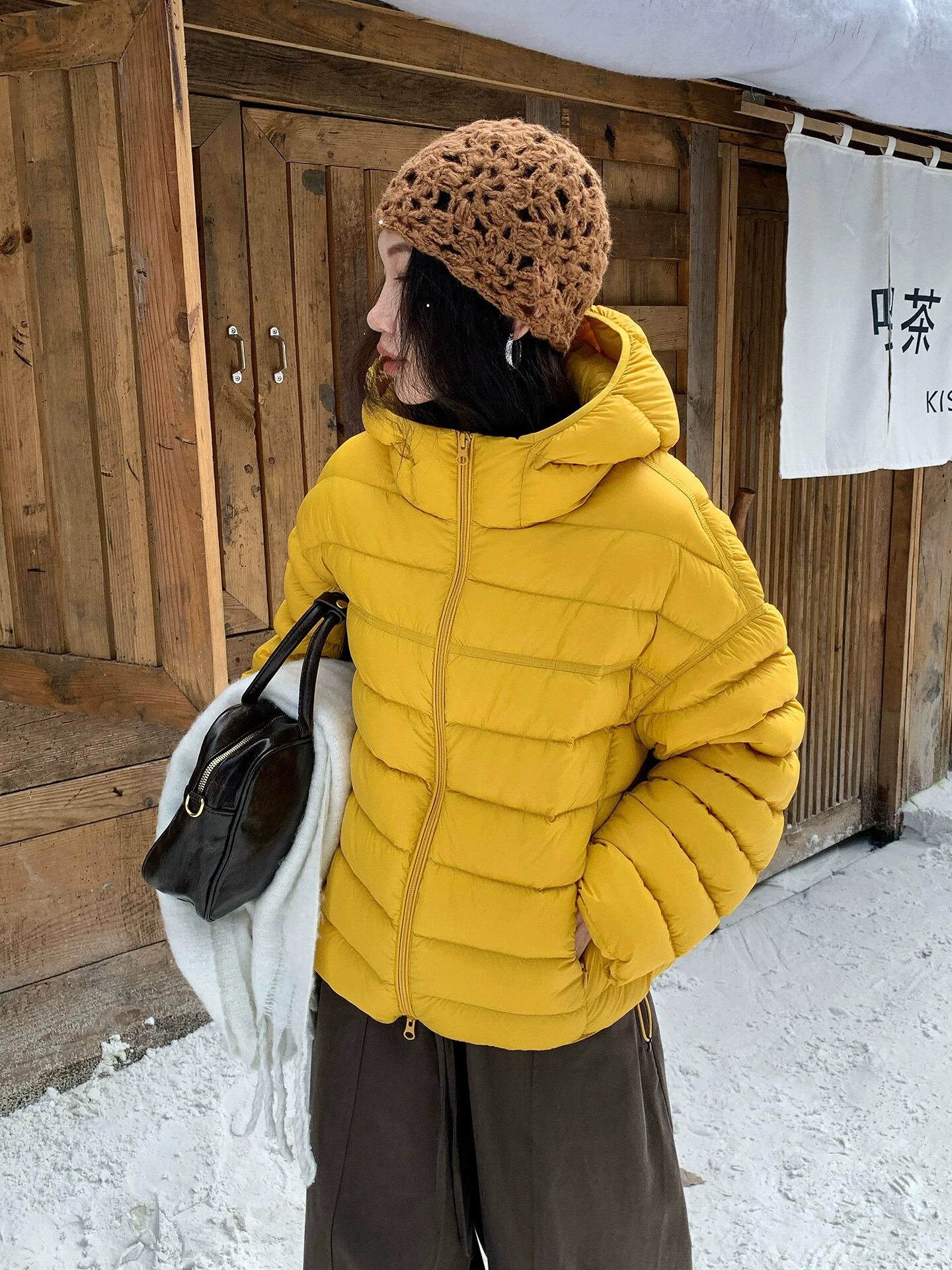 【现货 运费险】排骨90白鸭绒泡芙羽绒服女短款2025年新韩版连帽