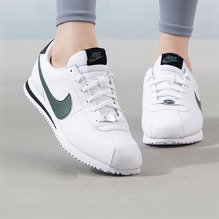 Nike DM0950 Cortez 跑步鞋 106 白绿复古百搭低帮休闲阿甘鞋 耐克