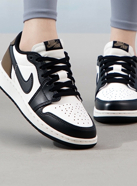 Air Jordan 1 黑白 GS运动休闲复古潮流舒适低帮篮球鞋CZ0858-102