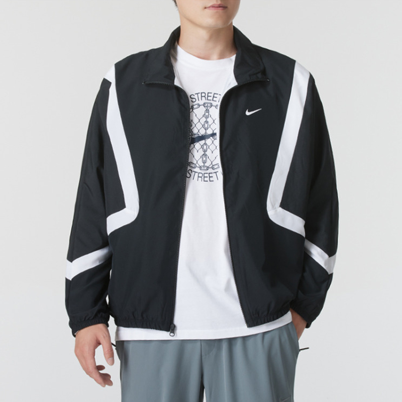 耐克男运动休闲立领防风衣外套