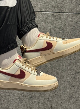 专柜正品Nike耐克Air ForceAF1空军一号粉白红休闲板鞋IM7510-262