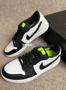 Air Jordan 1 Low Golf AJ1白黑 高尔夫男女低帮篮球鞋DD9315-108