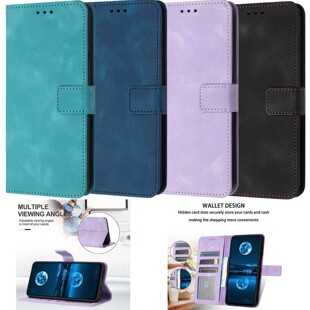 A15 Galaxy S22 商务款 A54 A16 A52 A33 A53 保护套 防摔 S24 A14 S23 A34 纯色皮套 A05S 适用三星