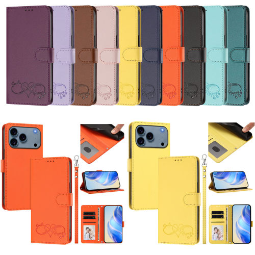 适用红米 Note15/Note12s/Note13Pro/M6/POCO X5 Pro/Note 14/14C/F5 Pro PT31开心压花 手机套 翻盖 防摔
