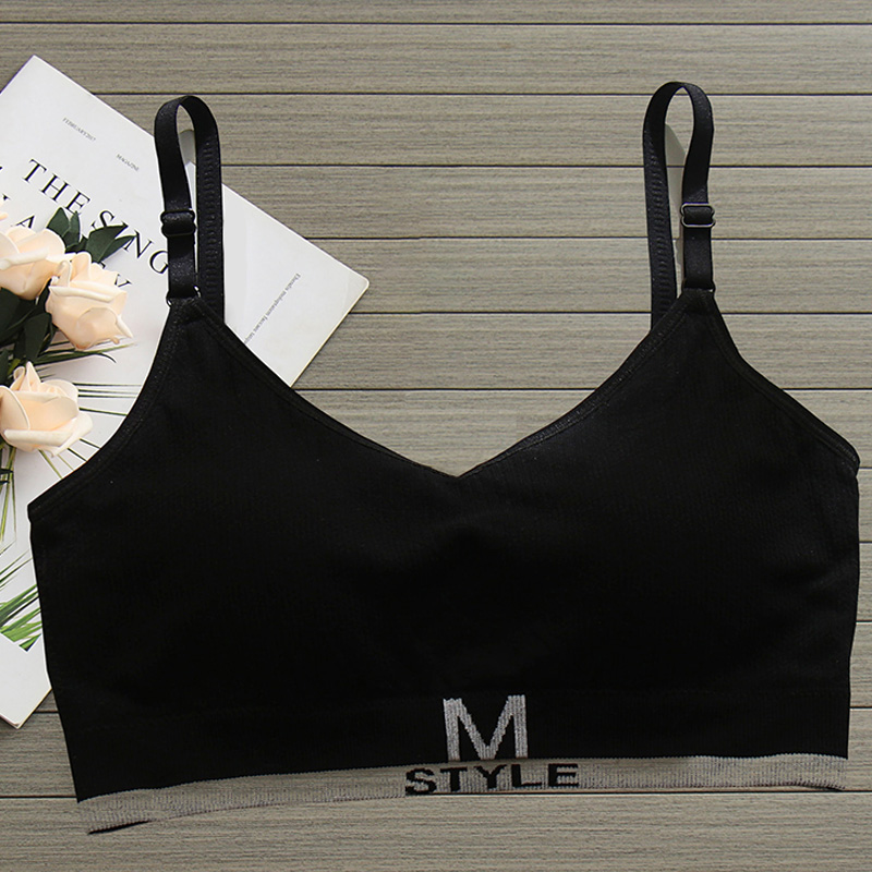 少女内衣薄款防走光背心式无搭扣