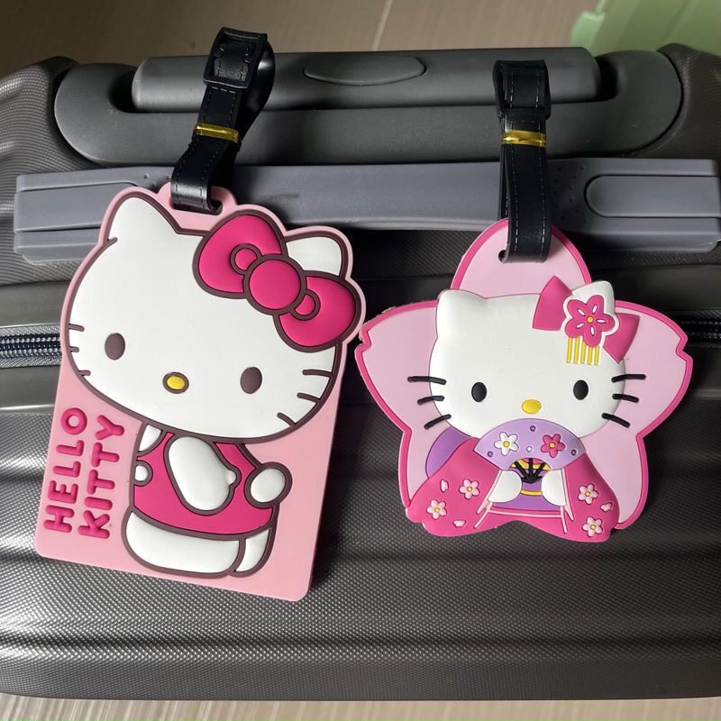 HelloKitty行李牌玛莎猪登机牌旅行箱行李箱挂牌收纳箱防丢标识牌