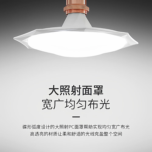 LED八角飞碟灯泡家用照明
