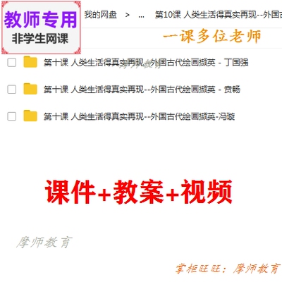 人美版高中美术鉴赏《外国古代绘画撷英》公开课课件PPT教案视频