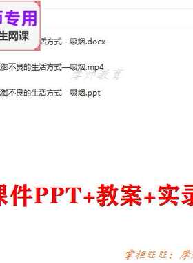 高中主题班会《抵御不良的生活方式 吸烟》公开课课件PPT教案视频