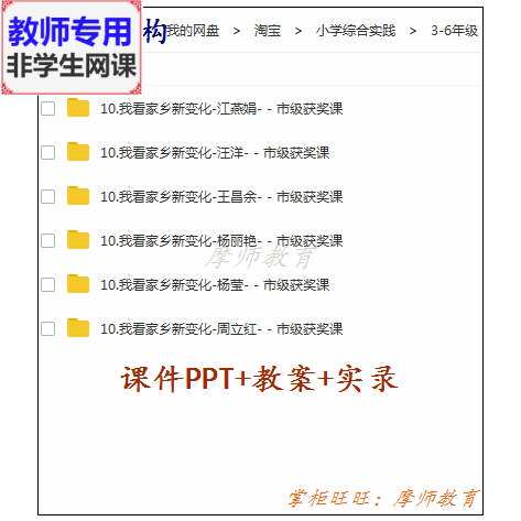 小学综合实践活动《我看家乡新变化》公开课课件ppt教案视频教师