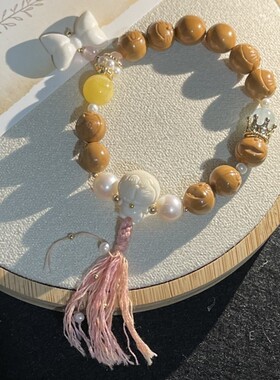 猴头手串雕刻野生文玩哆啦A梦