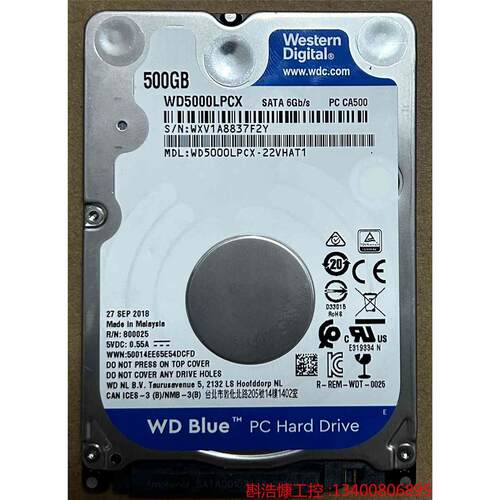 非实价议价议价WD/西部数据 500GB WD5000LPCX 2.5寸笔议价非实价