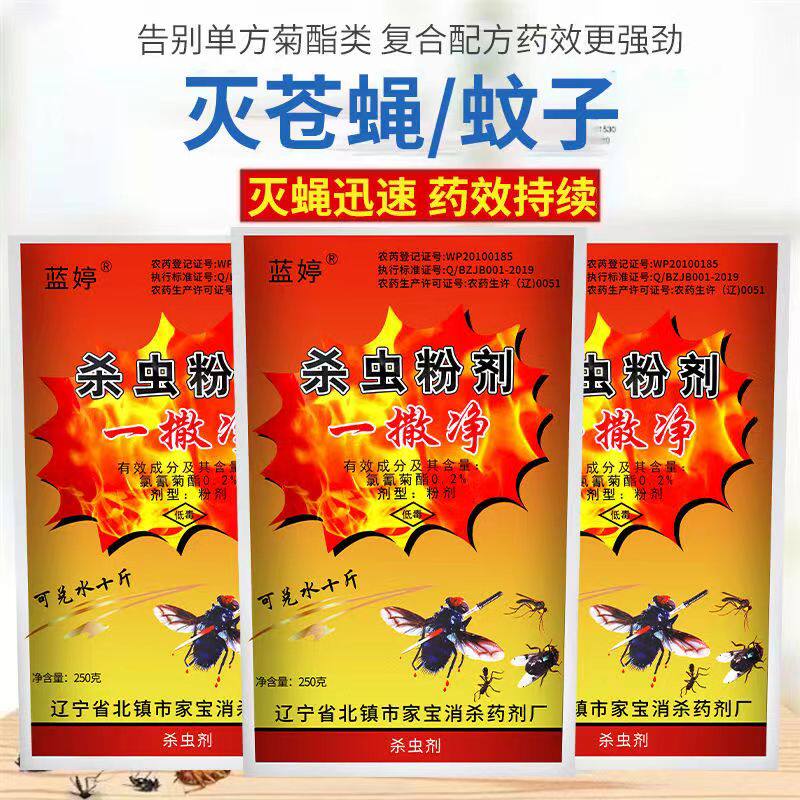 长效灭蝇王一撒净粉剂灭苍蝇饭店