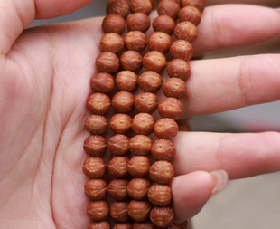 7左右红皮国产小凤眼菩提 野生酸枣核佛珠念珠手串
