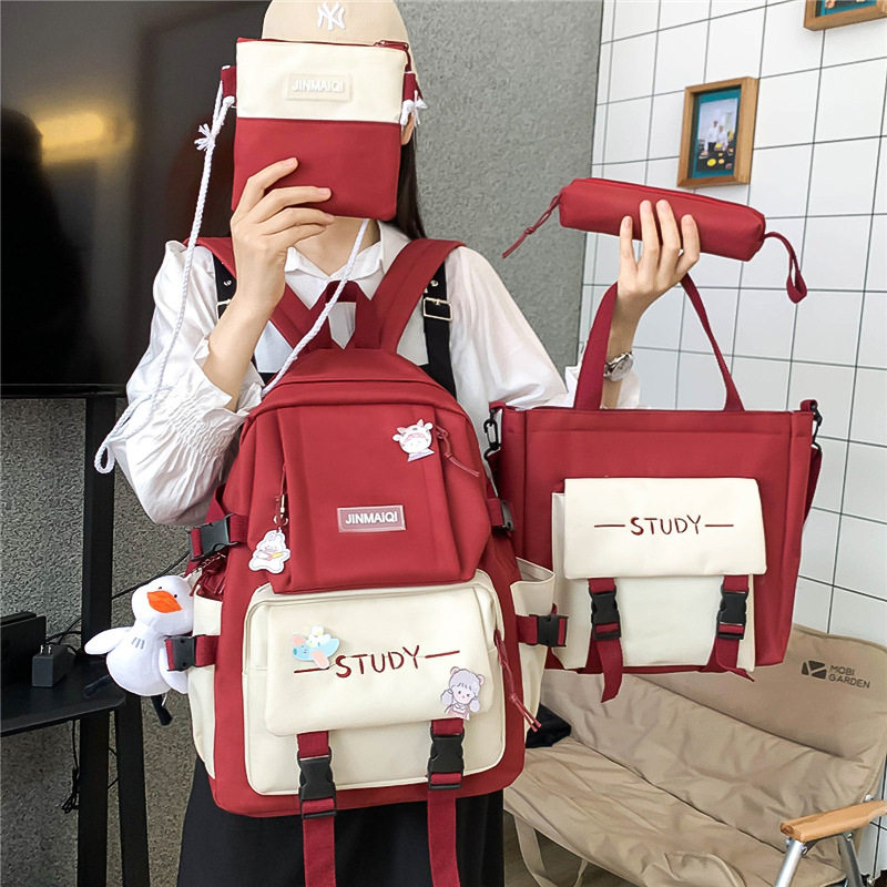 书包四件套学生韩版高中原森系