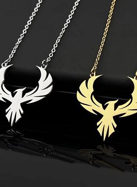 个性设计不死鸟火凤凰吊坠项链 小众ins风锁骨项链挂坠嘻哈链子
