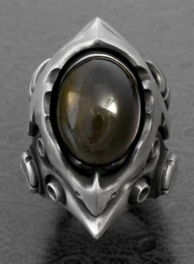 男女金属赛博朋克机甲戒指指环